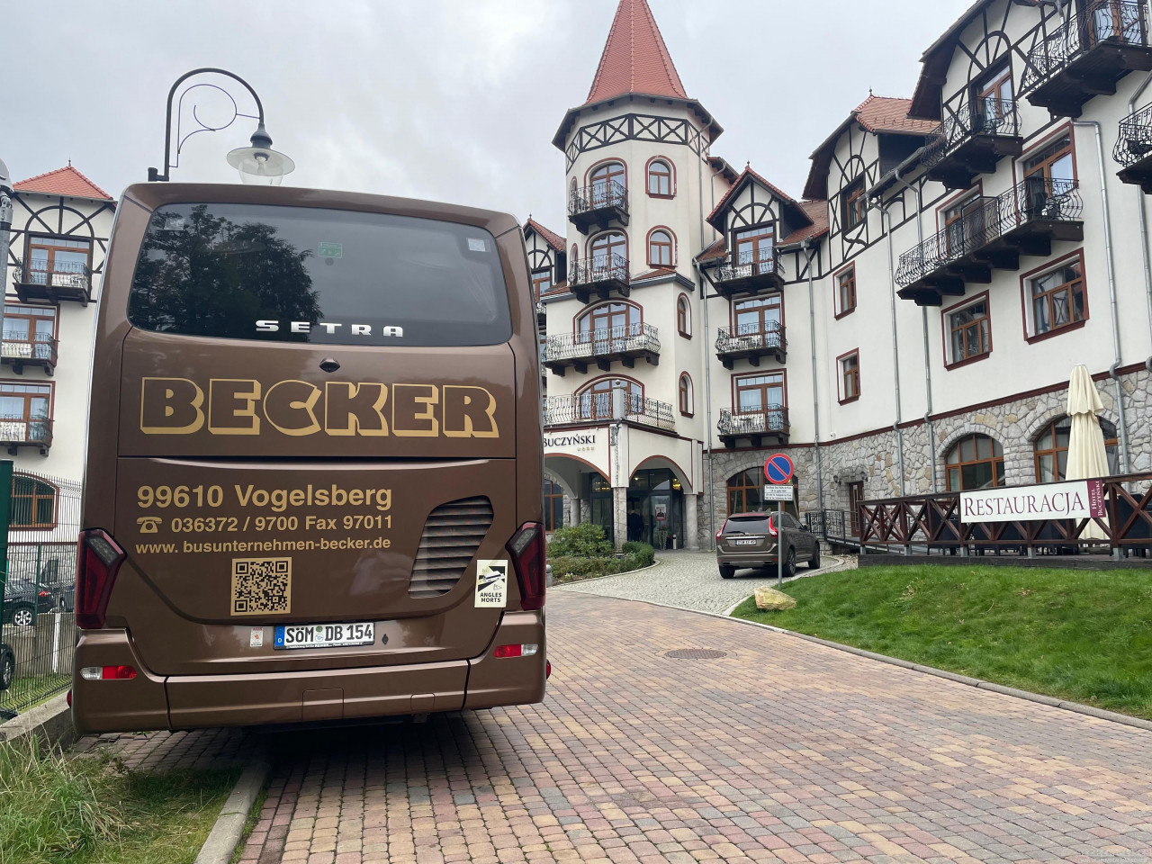 Ankunft in Bad Flinsberg