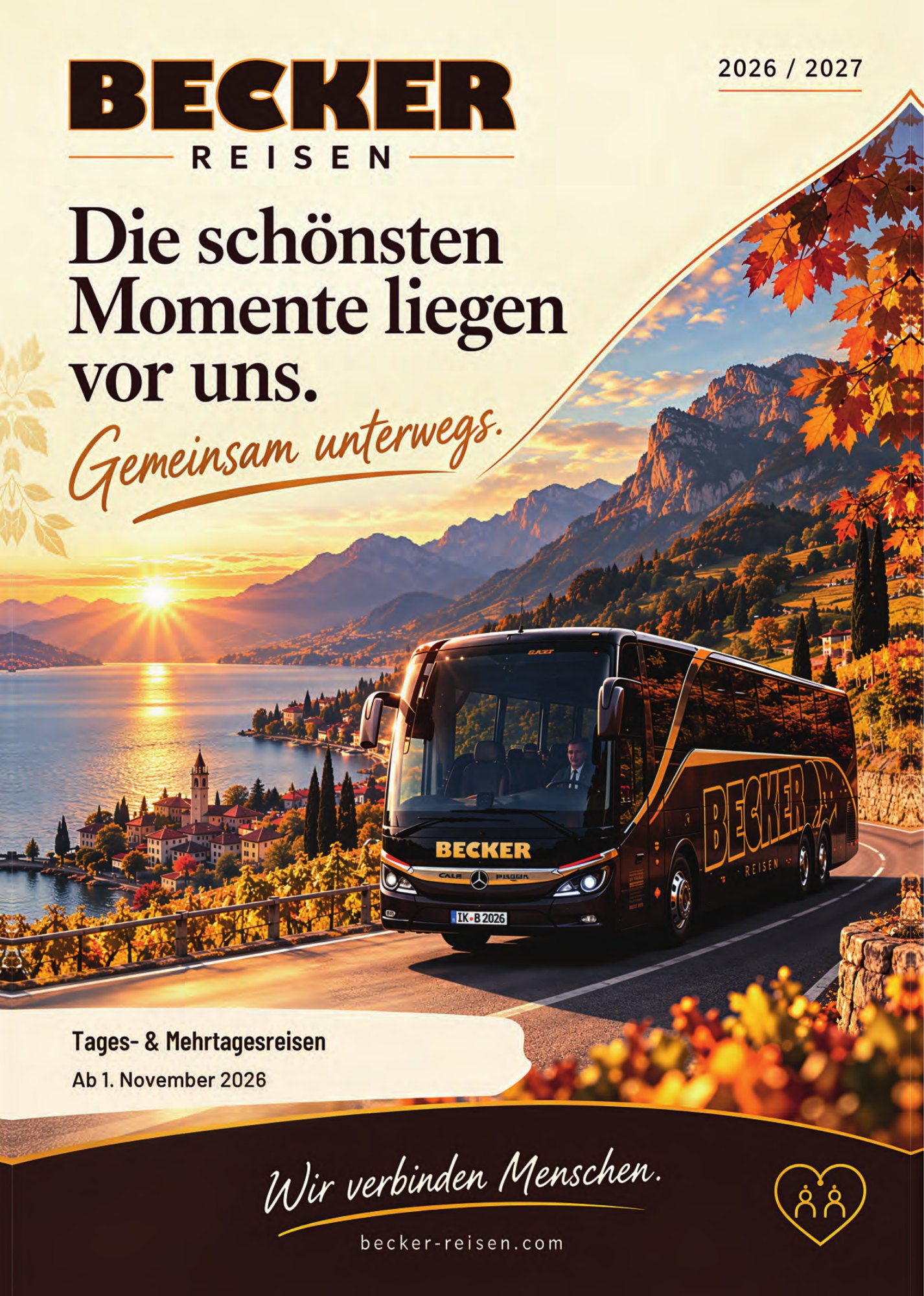 Titelseite des Reisekatalogs